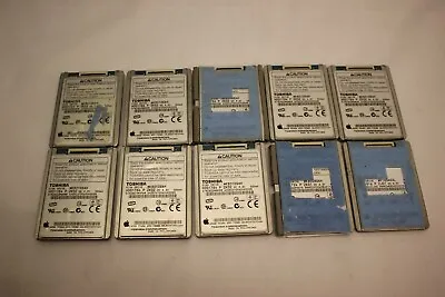 Job Lot 10 X Toshiba Mk8010gah Mk6002gah Mk1634gal Hard Disk Drive Untested  • $99.46