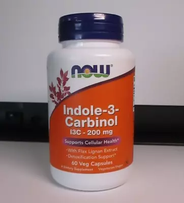 Indole-3-Carbinol (I3C) 200 Mg 60 Veg Caps By NOW - Detoxification Support • $12.85