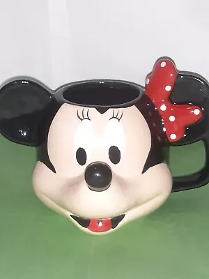 Disney Minnie Mouse 3D Figure Ceramic Coffee Mug Cup • $15.95