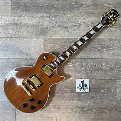 Epiphone Electric Guitar Les Paul Custom Pro KOA Top Natural From Japan • $679.99
