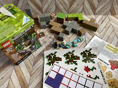 Lot Of Mixed Minecraft Minifigures Toys Blocks Lego Set Stickers Papercraft • $23