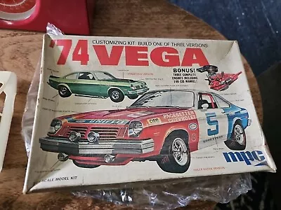L@@k! Rare Original Vintage Mpc 1974 Chevy Vega Kit Seems Complete *nice! • $100