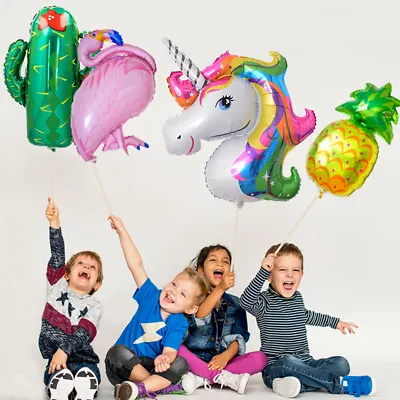 $6.50 • Buy Auseller Jumbo Flamingo Rainbow Unicorn Foil Balloon Birthday/Party Decor