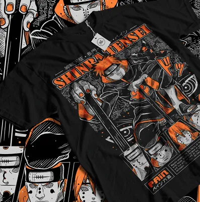 Naruto Itachi Uchiha T-shirt Pain Akatsuki Horror Anime Gift Shirt All Size • $19.20