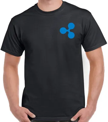 $26.99 • Buy Ripple Logo Crypto Design MensT Shirt Casual Custom MadePrint GraphicTop Tee NEW