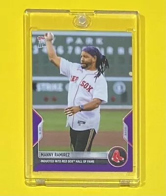 2022 MLB Topps Now Manny Ramirez PURPLE PARALLEL /25 SSP Boston Red Sox #378 🔥 • $79.99