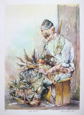 $600 • Buy Seymour Rosenthal, Chicken Plucker, Lithograph, Signed And Numbered In Pencil
