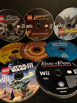 Nintendo Wii Game Lot Mix N' Match TESTED W/PIC Disc Only Combined Ship • $7.95
