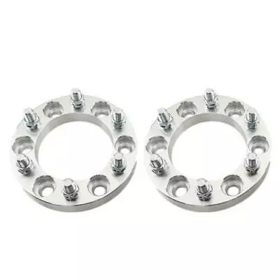 $34.99 • Buy 2PC 1 Inch Wheel Spacers | 6x5.5 To 6x5.5 14x1.5 | 6 Lug For Chevy Express 1500