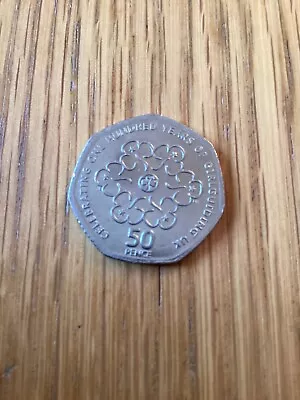 Hundred Years Of Girl Guides 50p Coin Circulated • £1.25