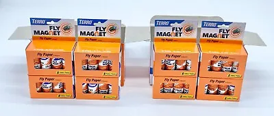 TERRO T518 Fly Magnet El Mosquero Insect Sticky Fly Paper 8CT X 8 = 64 Tubes • $29.69