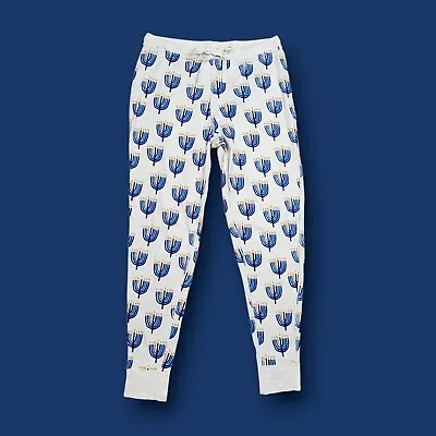 NEW Hanna Andersson Hanukkah Menorah Organic Cotton Lounge Pajama Pants Large  • $23