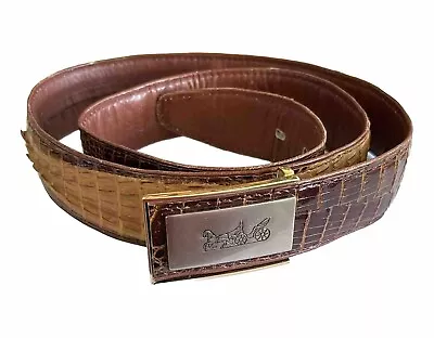 CROCODILE SKIN Belt Unbranded Tan 37-44 (No Size Marking) Unbranded • $5