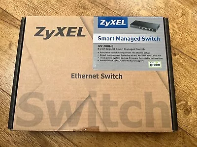 8 Gigabit Smart Managed Network Switch 8-Port ZyXEL GS1900- • £59.99