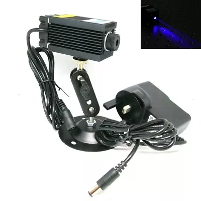 $85.15 • Buy Focusable 450nm 1W Blue Laser Dot Module 1000mW Diodes W/ 12V Power Adapter
