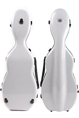 Advanced Violin Case 4/4 Carbon Fiber Violin Box Light Strong Cases White • $130