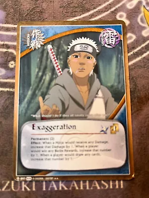 Naruto CCG Exaggeration - M-897 - Rare - 1st Edition Kage Summit VG/LP - Bsna • $4