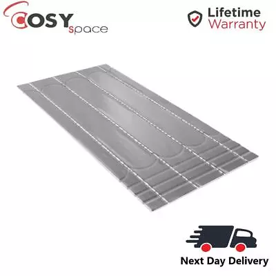 EPS100 Insulation Boards Water Underfloor Heating Aluminum Grooved 15cm Gap 25mm • £55.99