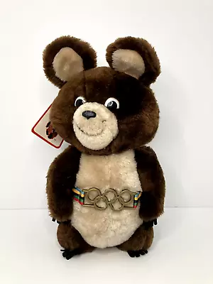 1980 Moscow Olympics Mascot Misha The Bear Plush R. Dakin With TAG • $24.45