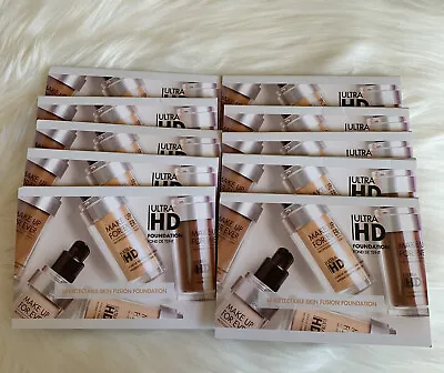 10X Make Up Forever ULTRA HD Foundation Sample Cards Shades-Y225Y335Y463 R560 • $17.99