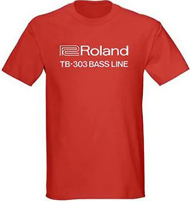$16.99 • Buy Roland TB-303 Bass Line Mens Red T Shirt, S - 5XL, Vintage Electronica Hip Hop