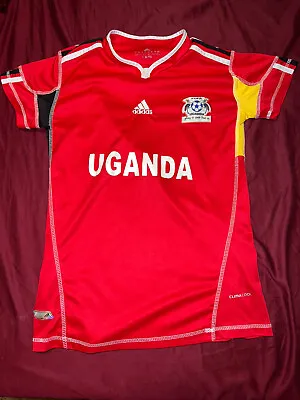 Adidas Uganda Cranes Soccer Futbol Jersey Red Youth XL Climacool • $40