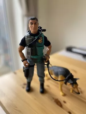 Vintage Action Man Police Officer Crimebuster And Raid Dog  Hasbro 1995 • £9.99