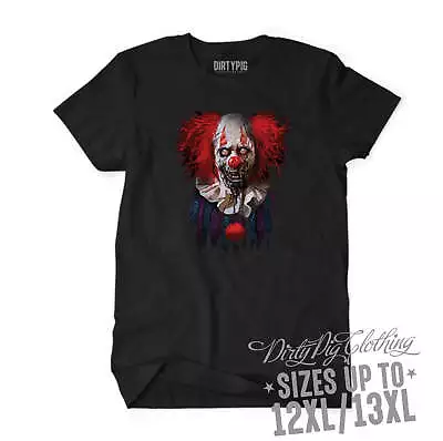 Zombie Clown Big Mens Shirt Sizes 4XL/5XL 6XL/7XL 8XL/9XL 10XL/11XL 12XL/13X • $39.95