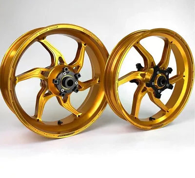 Core Moto Apex 6 Wheels Front & Rear Kawasaki ZX6R /636 2005-2012 Gloss Gold • $2949