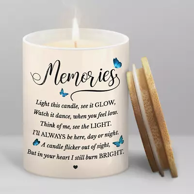 Memorial Candle For Loss Of Loved One - In Loving Memory Ceramic Jar Scented - • $28.56