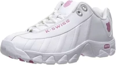 Woman K-Swiss ST329 CMF Sneaker 93426-156-M Color White/Shocking Pink Brand New • $74.90