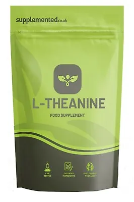 L-Theanine 400mg 180 Capsules Nootropic Memory Relaxation Focus Stress • £12.90
