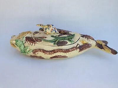 Portuguese Palissy_ Majolica Tureen • £3430.96