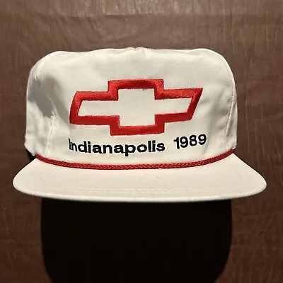 Vintage Chevrolet Bowtie Chevy Snapback Hat Indianapolis 1989 Rare New/unused • $13.99