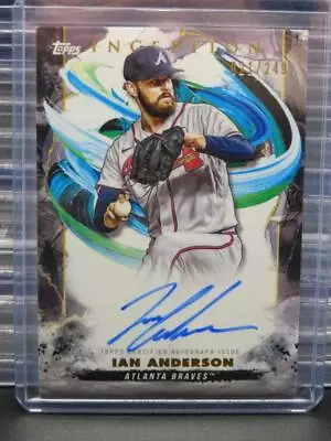 2023 Inception Ian Anderson Rookies & Emerging Stars Auto #21/249 Braves • $0.99