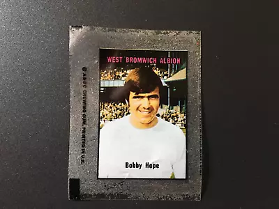 A & Bc Gum Football Transparency/transfer Unused 1970 Bobby Hope West Brom • £0.99