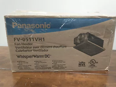 Panasonic - FV-0511VH1 - WhisperWarm DC - Bathroom Ventilation Fan With Heater • $249