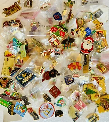 Vintage - Now McDonald’s Pin LOT (100+ Pins) Mascots ~ Employee Crew ~ Holidays • $129.95