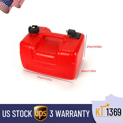 $58 • Buy 3 Gallon Marine Outboard Boat Motor 12L Gas Tank External Fuel Tank Portable NEW