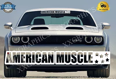 American Muscle Windshield Banner Window Decal Sticker • $9.99