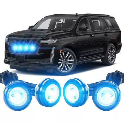 Raptor Style Blue Lens Grille 4XLED Light For Honda Civic Sedan 4-Door 2004-2015 • $19.99