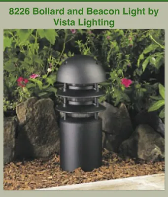 Vista Profesional Outdoor Lighting Ground Mount Bollard 8226 BLACK New • $149.99