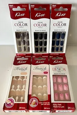 KISS Salon Color Fashion Design & Salon French False Nails • £5.95