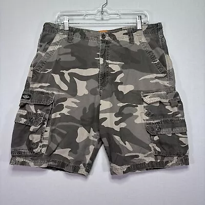 Lee Dungarees Cargo Shorts - Gray Camouflage - Mens 36 - Skateboarding • $25