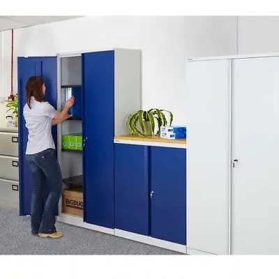 £347.99 • Buy BiGDUG Bisley Cupboard Office Steel Storage Cupboard 914w Mm 70kg Per Shelf