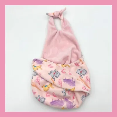 ❤️Disney Parks Baby Aristocats Pink Swaddle Baby Blanket Wrap Pouch❤️ • $7.98