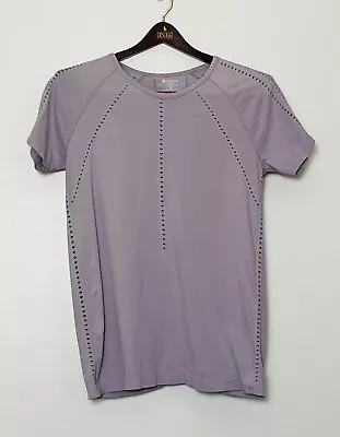 Athleta Foothill Seamless T-Shirt Lavender Medium Breathable Lightweight • $13