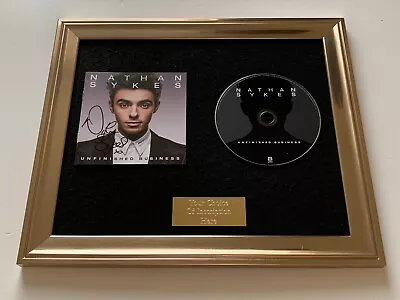 Signed/autographed Nathan Sykes - Unfinished Business Framed Cd Presentation • £89.99