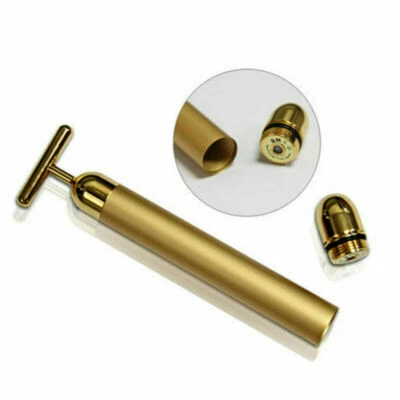 $8.98 • Buy 24k Gold BEAUTY BAR Facial Roller Serum Massage Derma Skincare Wrinkle Treatment