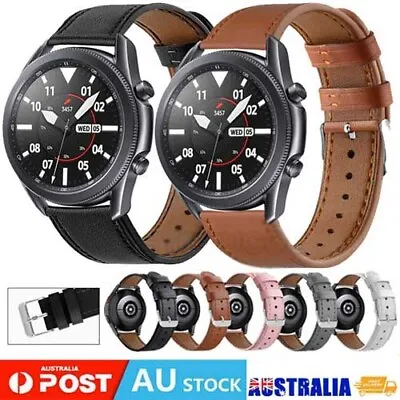 $12.87 • Buy Leather Wrist Strap Band For Samsung Galaxy Watch 46mm SM-R800 Gears S3 Classic
